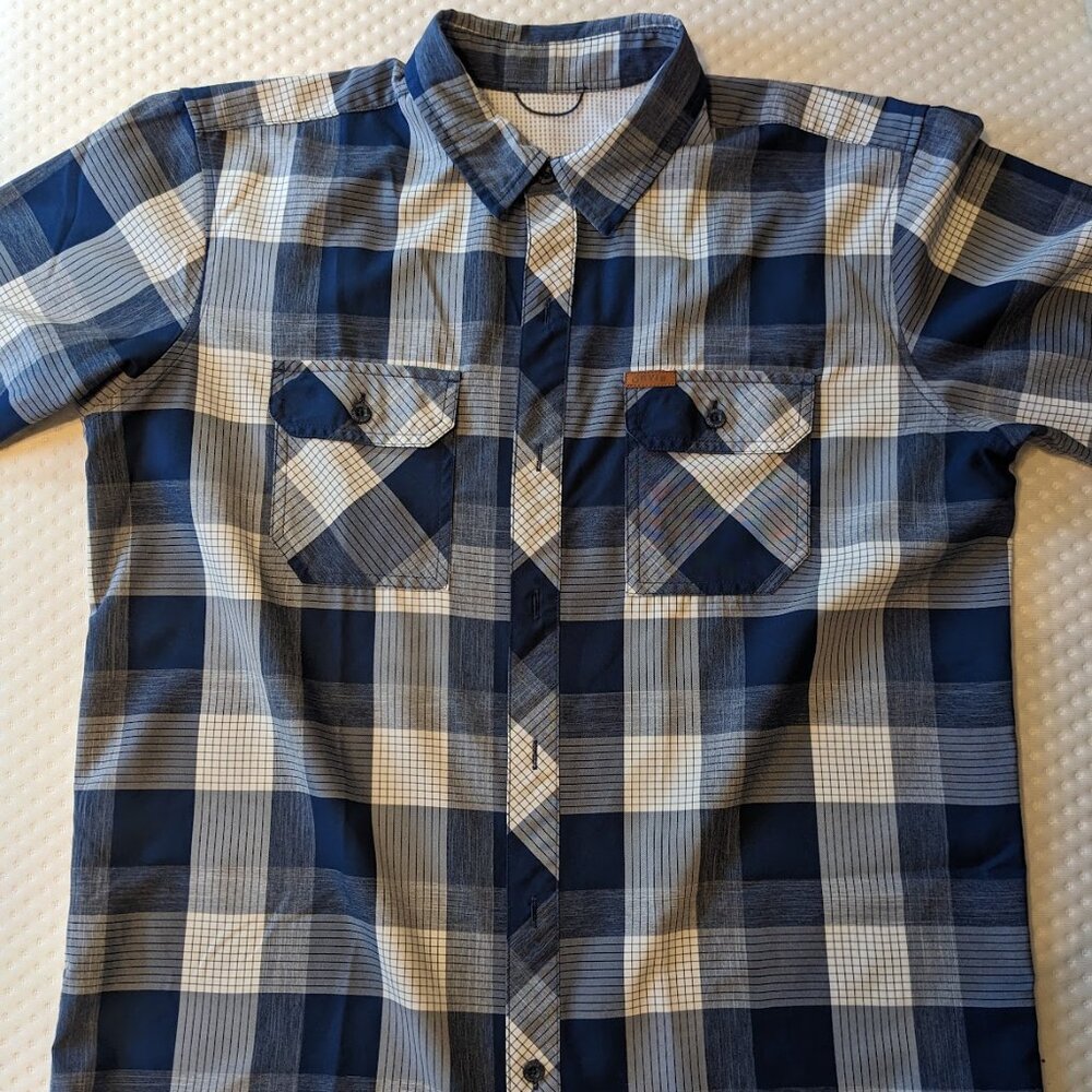 L.L. Bean - Short Sleeve Camp Shirt - Plaid - Men's Large